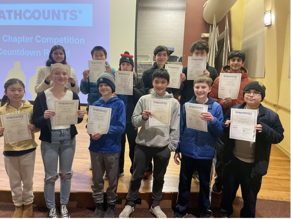 Saxe Students Head to States for MathCounts Competition!