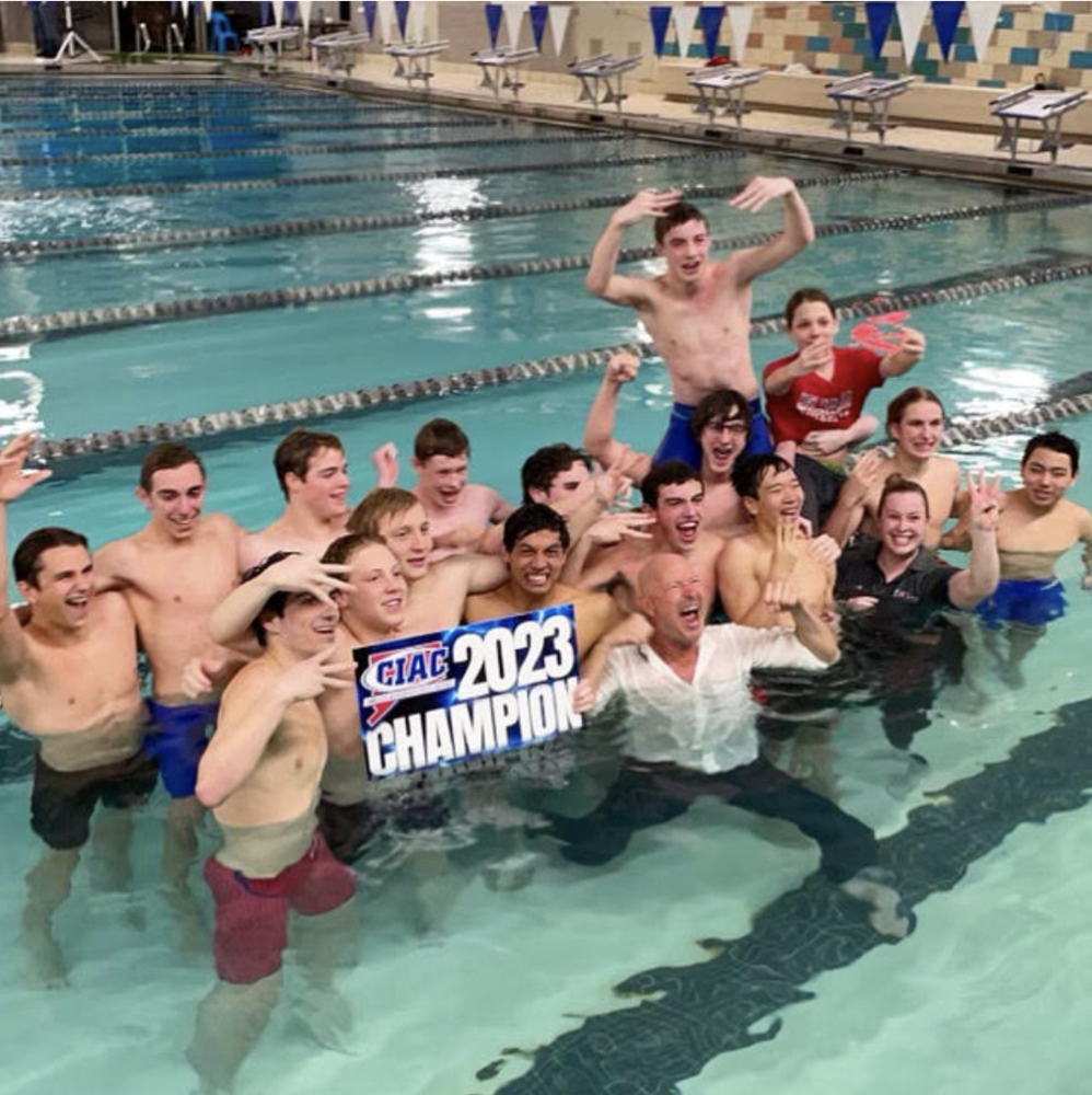 3 Times in a Row! NCHS Boys Swim &  Dive Team Wins CT State Championships