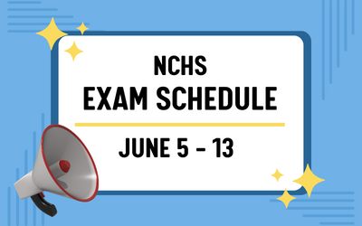 Exam Schedule | June 5 - 13th 