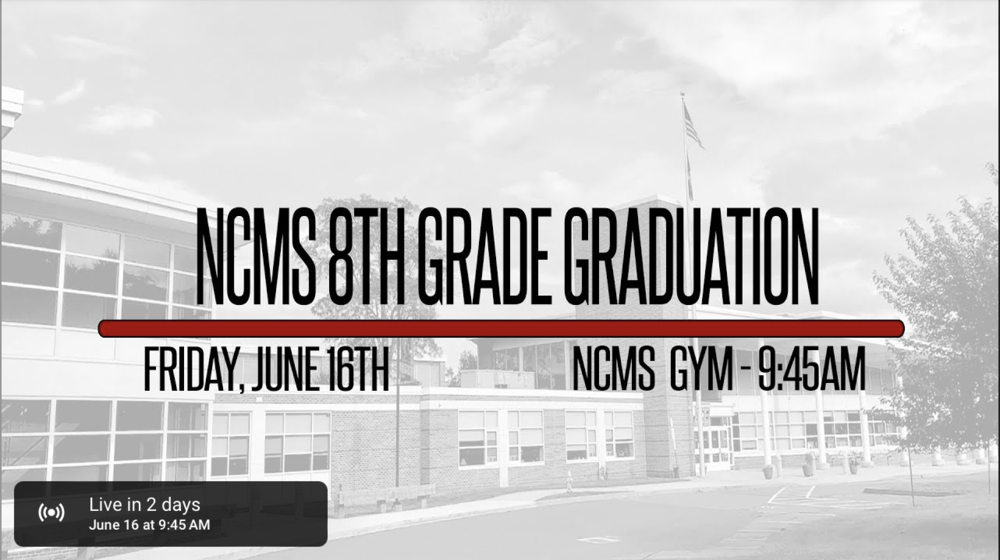 Watch Live! June 16 @ 9:45 - Saxe 8th Grade Graduation 